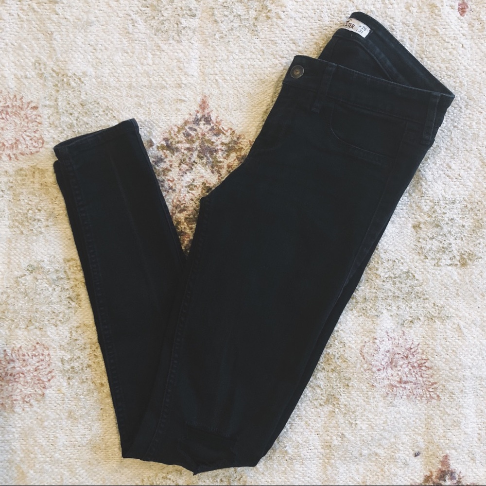 Black Distressed Hollister Jeans
